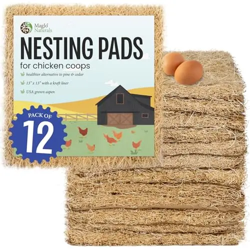 MagJo aspen nesting liners with kraft paper backing for chicken coop
