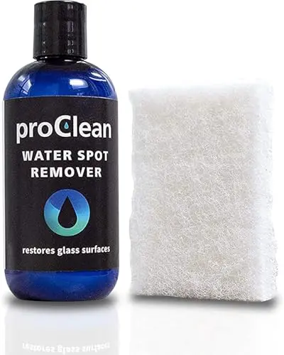 GlasWeld ProClean Hard Water Stain Remover kit with applicator pad