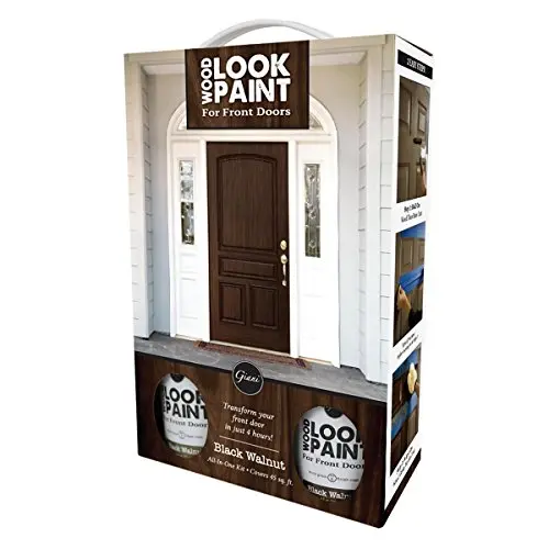 Giani Wood Look Paint Kit for front and interior doors in black walnut