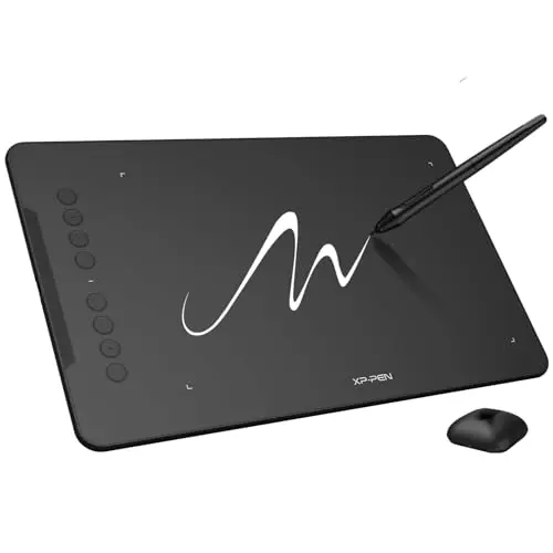 XPPen Deco 01 V3 drawing tablet with stylus and accessories