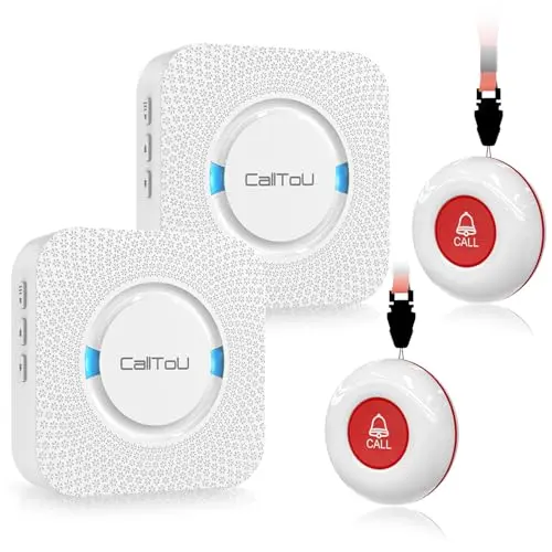 2 Call Buttons & 2 Receivers, No Monthly Fees