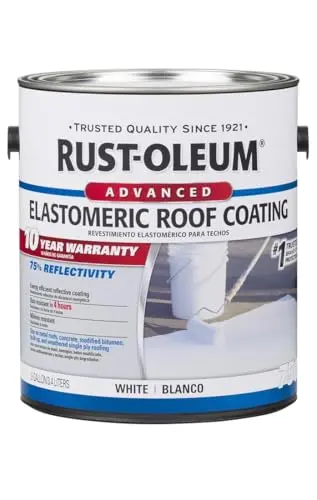 Rust-Oleum 10-year elastomeric roof coating in white