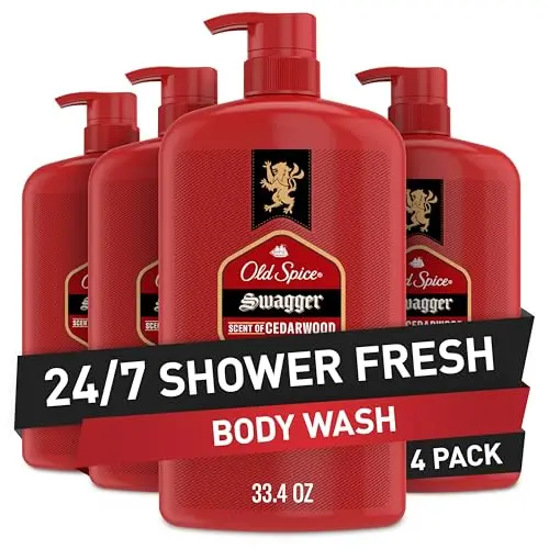 Bold Scent Body Wash for Men, 3X Defense - Large Bottle