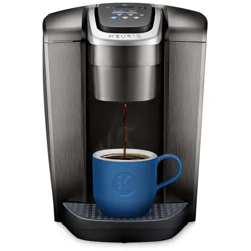 Keurig K-Elite coffee maker in brushed slate with large reservoir