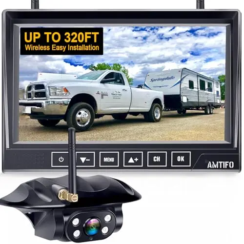 Easy Install, 7" HD Monitor, 4-Channel, DVR