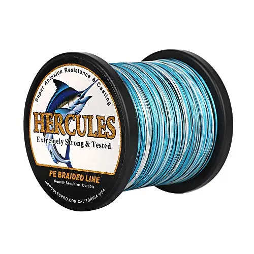 8-Strand PE Braid, Blue Camo, 80 LB