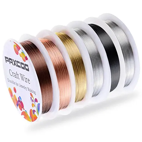PAXCOO 6 pack colored jewelry wires