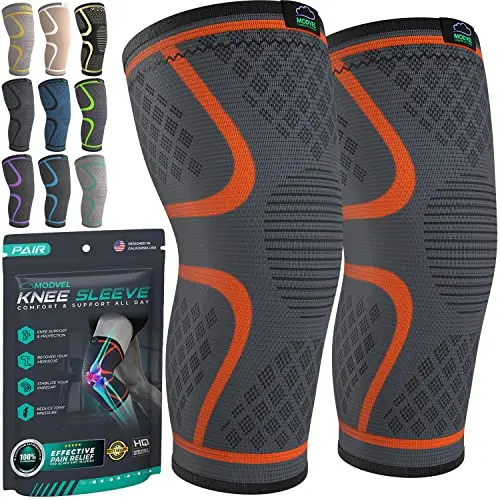 2-Pack Support Sleeve for Pain & Meniscus/ACL Relief
