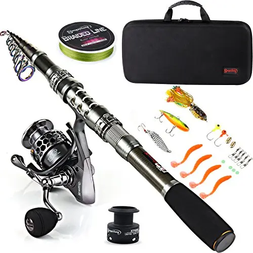 Lightweight telescopic, travel-ready, 7.87'