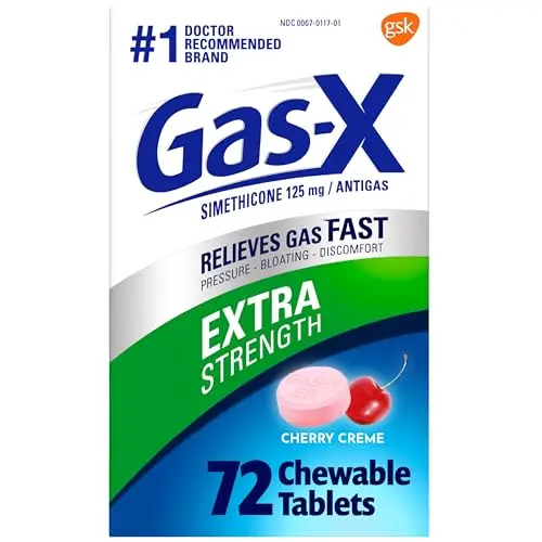 Simethicone 125 mg Gas Relief | 72 Tablets