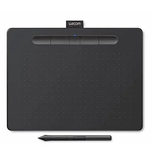 Wacom Intuos Medium Bluetooth drawing tablet in black