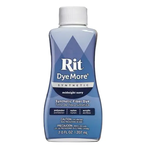 Rit DyeMore Liquid Dye in Midnight Navy for synthetic fabrics
