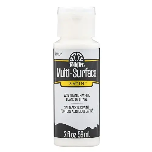 FolkArt multi-surface acrylic paint in titanium white