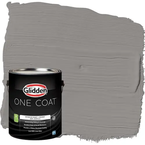 Glidden Antique Silver flat finish paint can