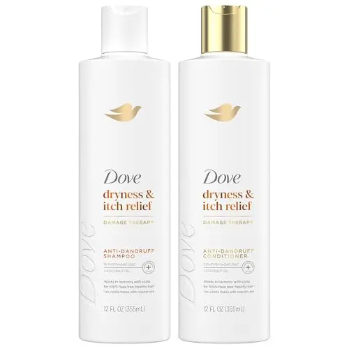 Dryness & Itch Relief, Pyrithione Zinc, Anti-Dandruff, 2 Piece