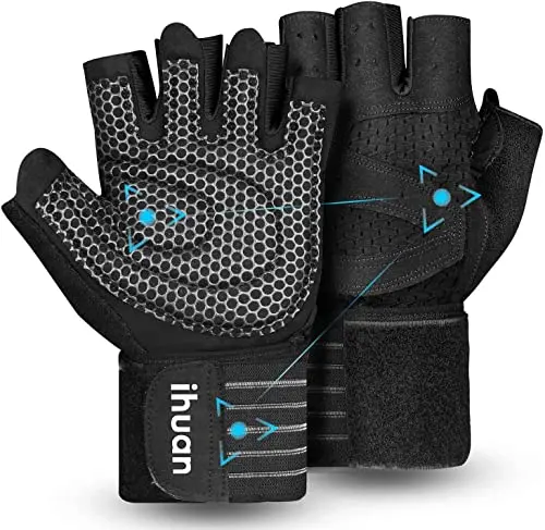 Full Palm Protection, Wrist Wraps, Breathable, Pull-Ups