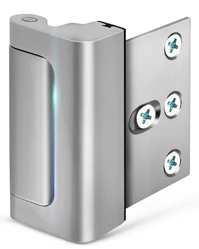Sturdy Childproof Door Guard (Silver)