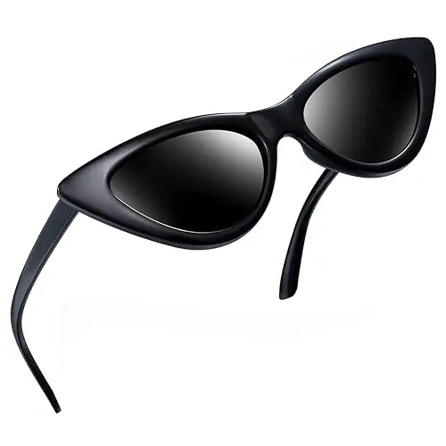 Retro Narrow Cat Eye Sunglasses for Women