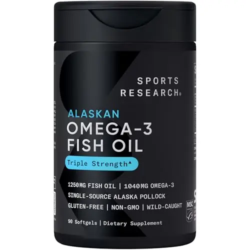 Wild Alaskan Pollock Oil, 1,040mg Omega-3 per Capsule