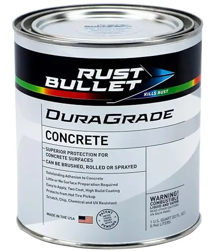 RUST BULLET DuraGrade Concrete Paint in red gloss finish