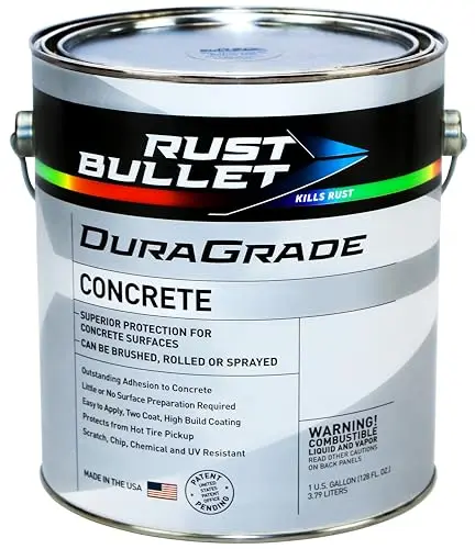 RUST BULLET DuraGrade concrete coating in wine red