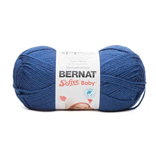 Bernat Softee Baby yarn in Navy color