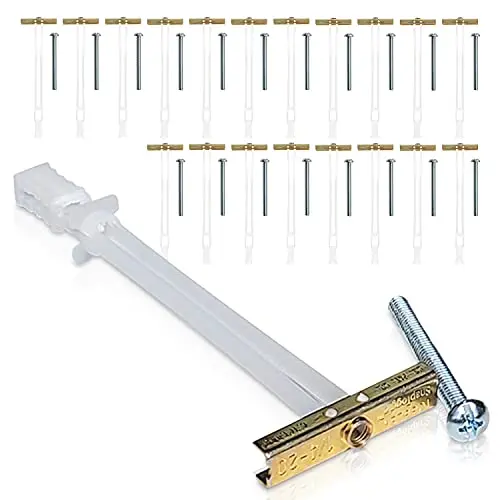 Bulk pack snap toggle anchors with bolts