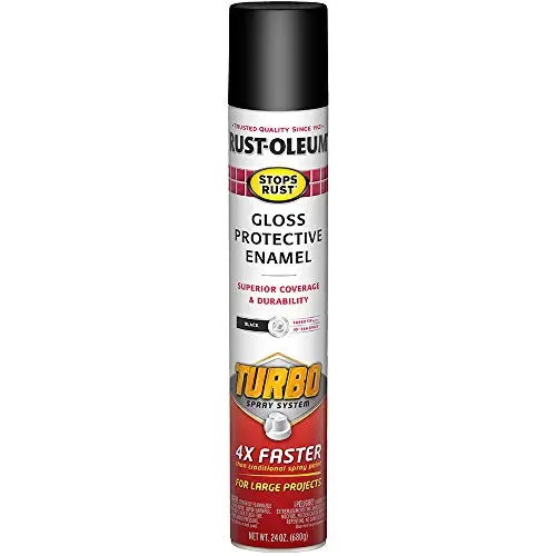 Rust-Oleum Stops Rust Turbo Spray Paint in Gloss Black