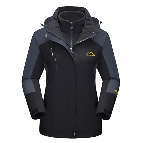 Versatile waterproof combo with removable fleece