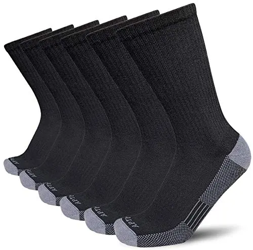 Men's Cushioned Boot/Workout Socks (6 Pairs)