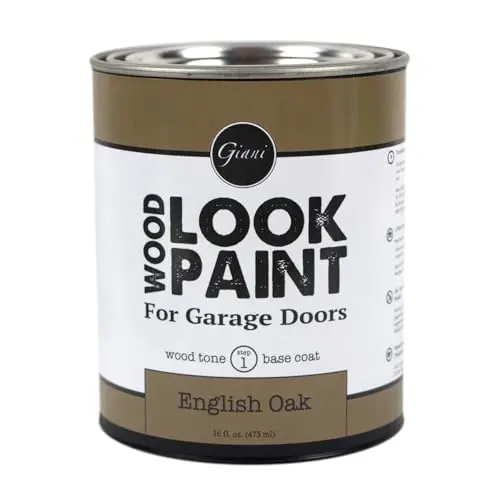 Giani Wood Look Paint for garage doors in English oak finish