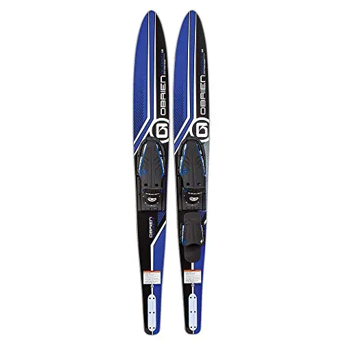 Versatile, size-inclusive combo water skis