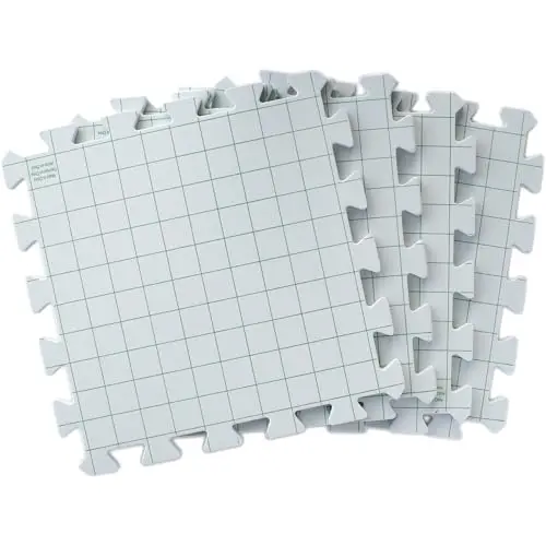 Boye white interlocking blocking boards for knitting and crochet