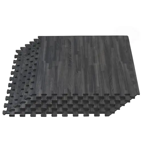 3/8" Thick Interlocking, 16 Sq.Ft (Carbon)