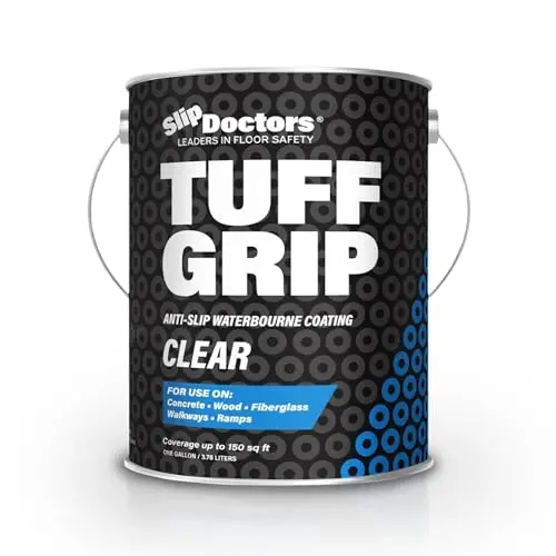 Tuff Grip clear non-skid paint for decks and ramps