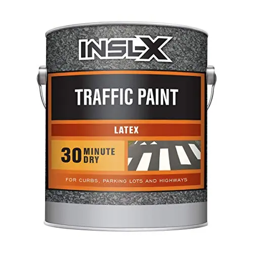 INSL-X black traffic paint can with reflective bead compatibility