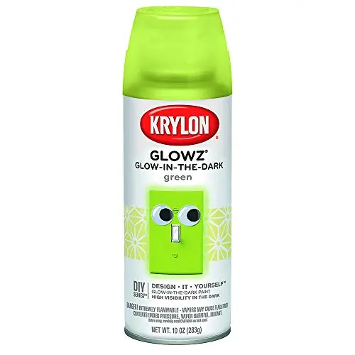 Krylon glow in the dark spray paint in green 10oz can