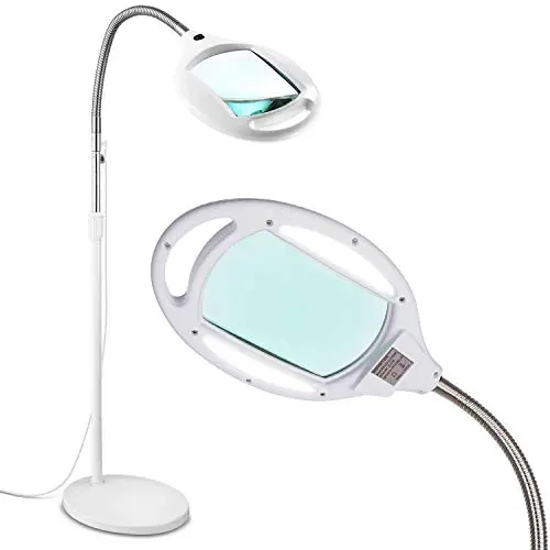 Brightech LightView Pro floor magnifying lamp with weighted base