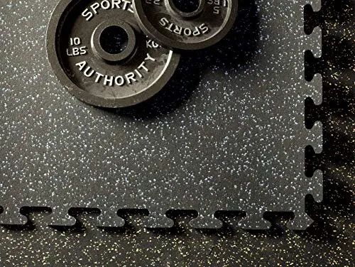 3/8" Heavy Duty Rubber Tiles, 4pcs (24"x24")