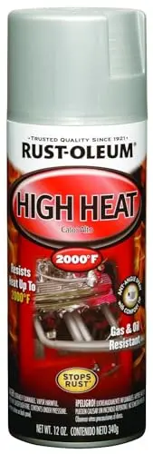 Rust-Oleum Automotive High Heat spray paint in flat aluminum finish