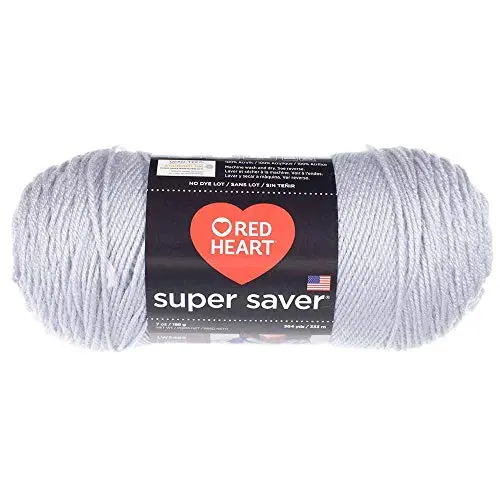 Craft County medium weight acrylic yarn in light gray