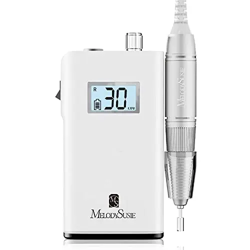 Rechargeable 30,000 RPM Nail Drill, White