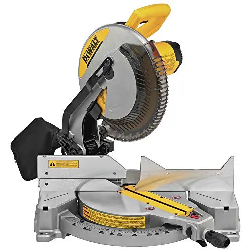 DEWALT 12-inch single bevel compound miter saw in multi-color