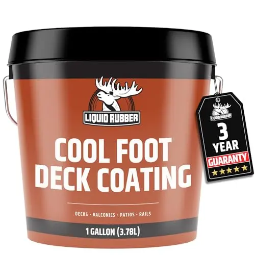 Liquid Rubber Cool Foot Deck Coating in Neutral Beige