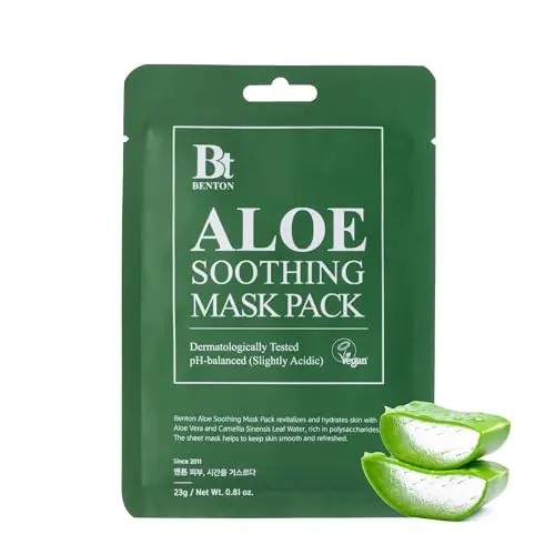 Sheet Mask With Aloe & Green Tea - 10 pack