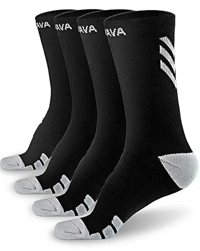 15-20mmHg, Athletic, 4-Pack (Black)