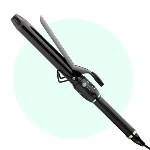 MINT professional 1 1/4 inch ceramic curling iron with extra long barrel