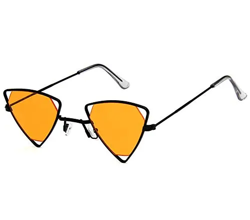 Retro Designer-Style Orange Sunglasses