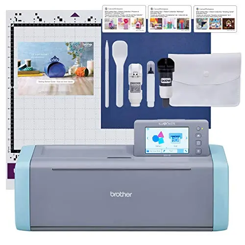 Brother ScanNCut electronic cutting machine scanning and cutting fabric