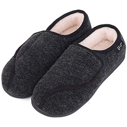 Memory Foam, Cozy, Wide Fit for Diabetic & Edema